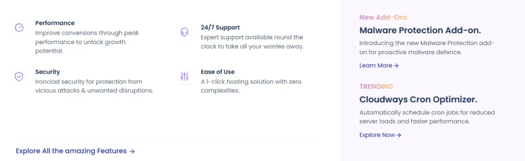 Cloudways Review - Features