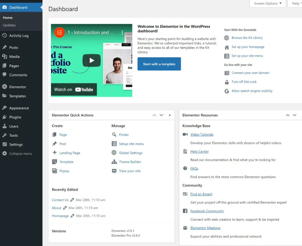 Elementor cloud website review