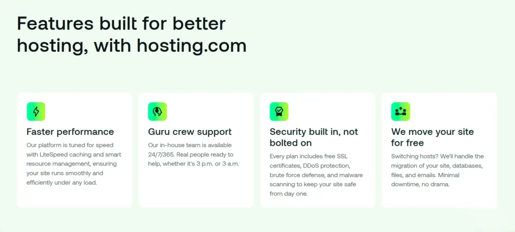Features hosting