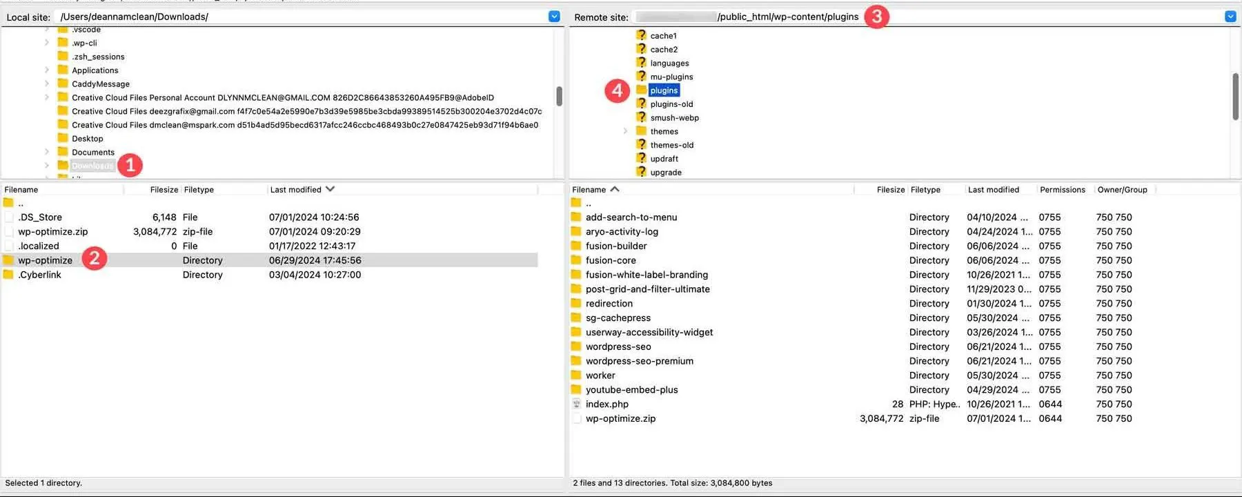 Install plugin via FTP