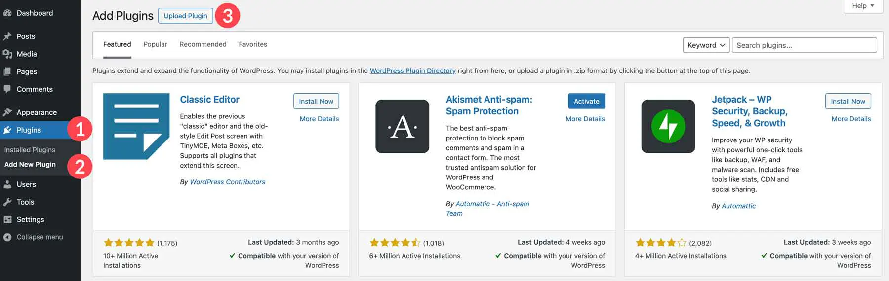WordPress Plugin Search