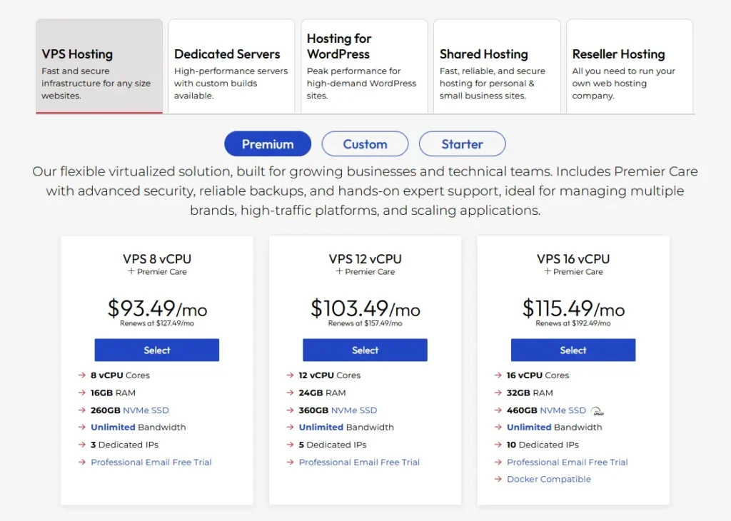 InMotion Hosting price