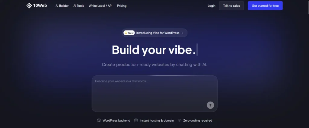 About 10web io review