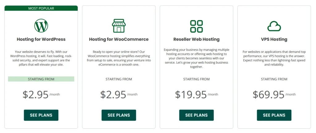 GreenGeeks Pricing Plans