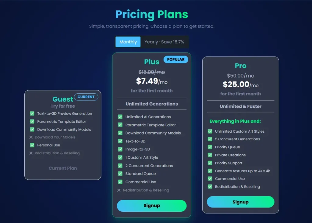 Sloyd AI Pricing Plans