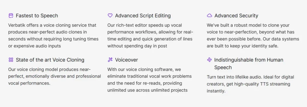 Verbatik review - Features